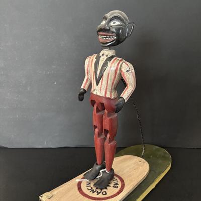 LOT 191: Antique Early 20th Century Dancing Minstrel Black Americana Toy