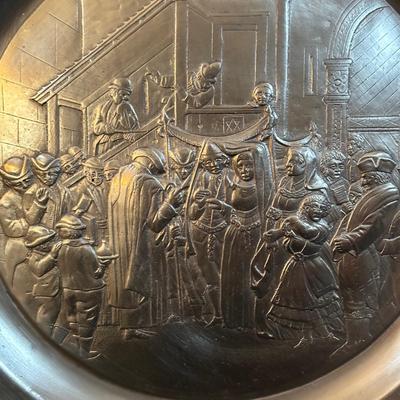 LOT 194: Vintage lot of misc. Judaica, plaque, plates, wall hangings, + more!