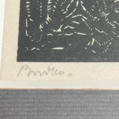 LOT 197: Joseph Budko Engraving/Woodcut Block Prints