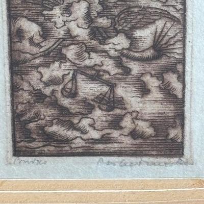 LOT 197: Joseph Budko Engraving/Woodcut Block Prints