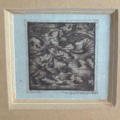 LOT 197: Joseph Budko Engraving/Woodcut Block Prints