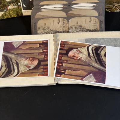 LOT: 197: Vintage Stereoscope Views of Isreal & Palestine along with Vintage Postcards
