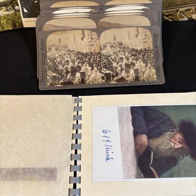 LOT: 197: Vintage Stereoscope Views of Isreal & Palestine along with Vintage Postcards