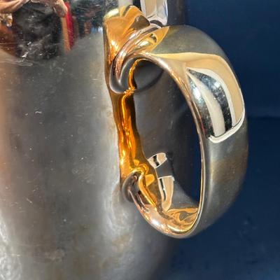 LOT 202 Royal Worcester Gold Lustre Coffee Pot, Creamer & Sugar, Fireproof Casserole Shape 23 Size 7 1/2 & Rectangular Baking Dishes