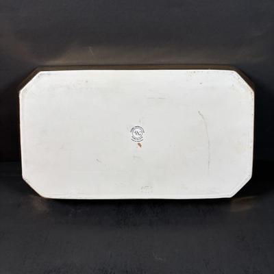 LOT 202 Royal Worcester Gold Lustre Coffee Pot, Creamer & Sugar, Fireproof Casserole Shape 23 Size 7 1/2 & Rectangular Baking Dishes