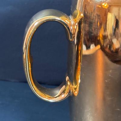 LOT 202 Royal Worcester Gold Lustre Coffee Pot, Creamer & Sugar, Fireproof Casserole Shape 23 Size 7 1/2 & Rectangular Baking Dishes