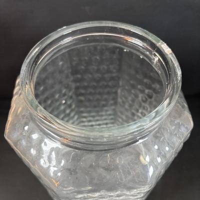 LOT 203: Arthur Court Grape Cluster Canister, Ragazzi & Co. Bottle Stoppers, Grape Cluster Bottle Coasters, Black Stemware w/Matching...