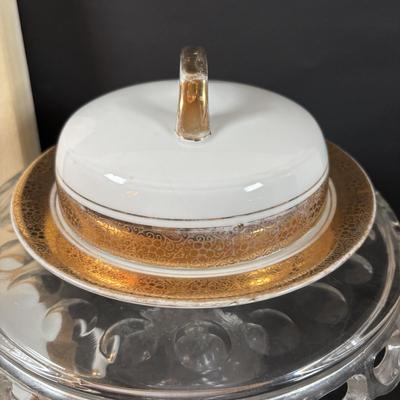 LOT 204: Vintage ZS & C Bavaria China w/18K Gold Trim, Lenox Serving Set & More