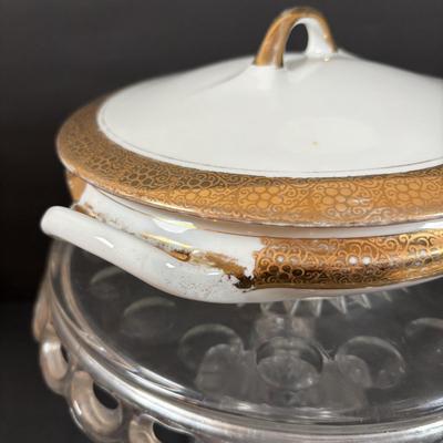 LOT 204: Vintage ZS & C Bavaria China w/18K Gold Trim, Lenox Serving Set & More