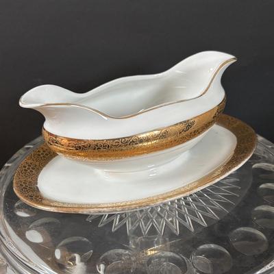 LOT 204: Vintage ZS & C Bavaria China w/18K Gold Trim, Lenox Serving Set & More