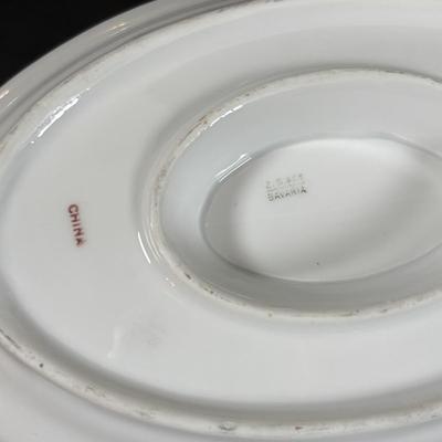 LOT 204: Vintage ZS & C Bavaria China w/18K Gold Trim, Lenox Serving Set & More