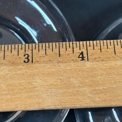 LOT 205: Waterford Sugar Bowl & Creamer Set along with Baccarat Cystal 4inch Under Plates for Bowls