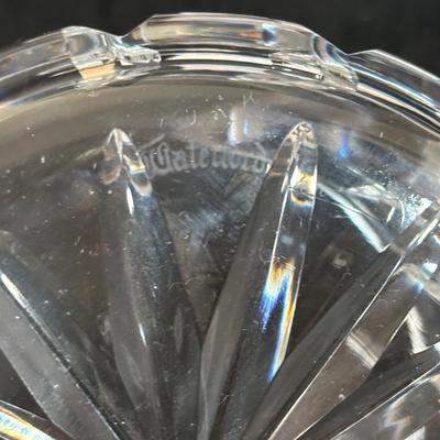 LOT 205: Waterford Sugar Bowl & Creamer Set along with Baccarat Cystal 4inch Under Plates for Bowls