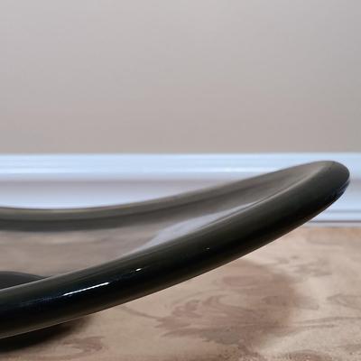 LOT 215: Marc Matsui Signed Pottery Art Bowl with Holmegaard Signed Glass Art Bowl