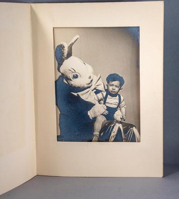 CREEPY EASTER BUNNY PHOTO - SCARED KID!
