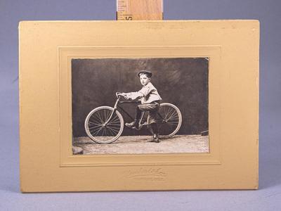 HOWARD D. FREEMYER ON HIS BICYCLE - 1920S PHOTOS