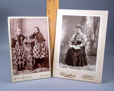 PAIR OF CABINET PHOTOS - CIRCA 1900