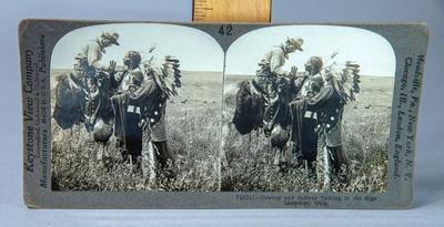 STEREOVIEW - COWBOY AND INDIAN