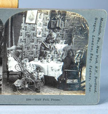 SUPER CUTE STEREOVIEW - DOLLS AND GIRLS TEA PARTY