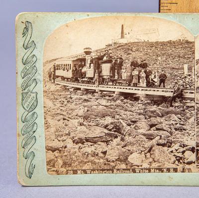 ANTIQUE STEREOVIEW - MOUNT WASHINGTON RAILWAY