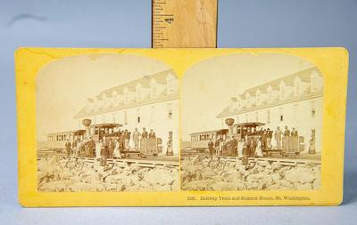 KILBURN STEREOVIEW - MT WASHINGTON RAILWAY