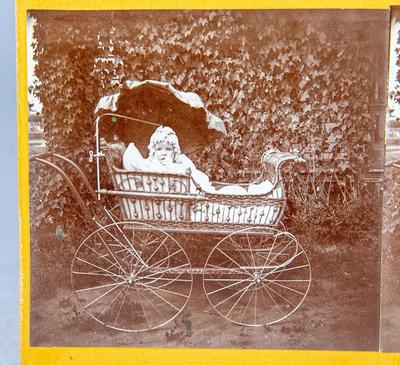 VICTORIAN BABY BUGGY - STEREOVIEW