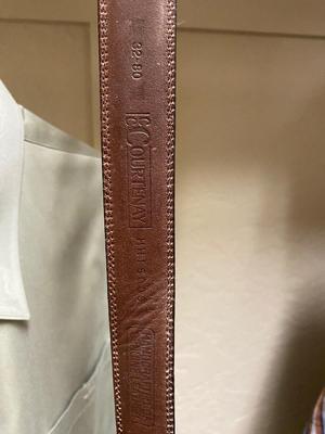 MEN’S BUTTON-DOWN SHIRTS, AND CARHARTT T-SHIRT, AND BELTS