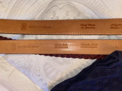 MEN’S LEATHER BELTS, TIE, SOCKS, AND HANDKERCHIEFS