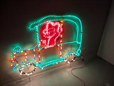 Festive Lights Vintage Car Lawn Decor