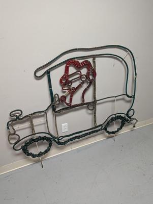 Festive Lights Vintage Car Lawn Decor