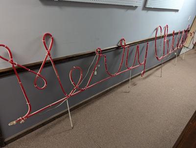 Approx 243" Long Lighted "Merry Christmas" Lighted Yard Decor