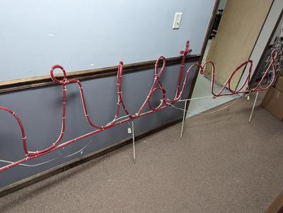 Approx 243" Long Lighted "Merry Christmas" Lighted Yard Decor