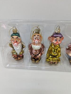 Disney Snow White & The 7 Dwarfs Glass Ornaments