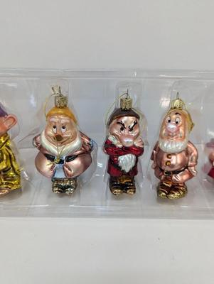 Disney Snow White & The 7 Dwarfs Glass Ornaments