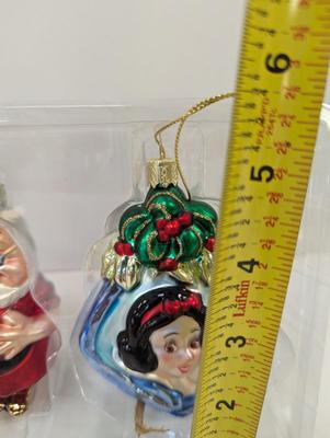 Disney Snow White & The 7 Dwarfs Glass Ornaments