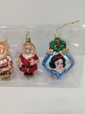 Disney Snow White & The 7 Dwarfs Glass Ornaments