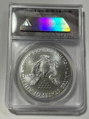 ANACS CERTIFIED KEY DATE 2020-(W) MS70 SILVER EAGLE DOLLAR EMERGENCY PRODUCTION DURING COVID 1-OUNCE .999 AS PICTURED.