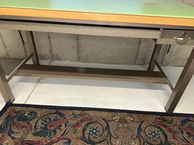 DRAFTING TABLE AND CHAIR WITH LOCKING DRAWERS & EXTRAS