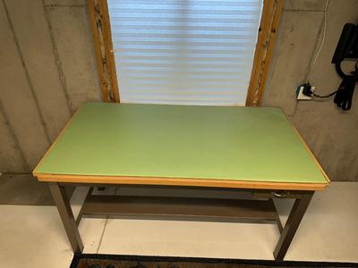 DRAFTING TABLE AND CHAIR WITH LOCKING DRAWERS & EXTRAS