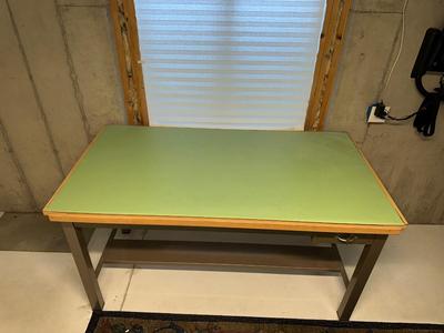 DRAFTING TABLE AND CHAIR WITH LOCKING DRAWERS & EXTRAS
