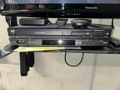 50” PANASONIC TV & JVC COMBO DVD/VHS PLAYER BOTH HAVE REMOTES