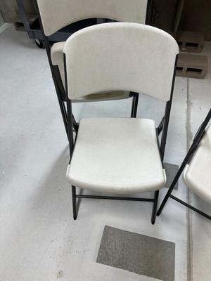 4 FOLDING LIFETIME CHAIRS