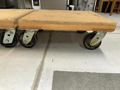 2 SOLID FURNITURE DOLLIES