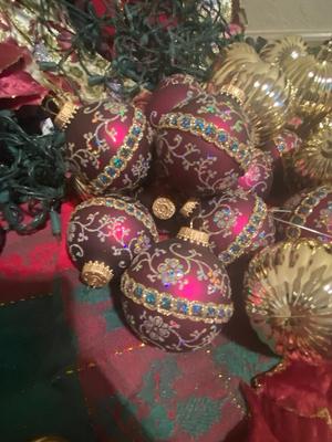 TRIM YOUR TREE THIS YEAR WITH PRETTY POINSETTIAS, MATCHING ORNAMENTS, RIBBON AND MORE!