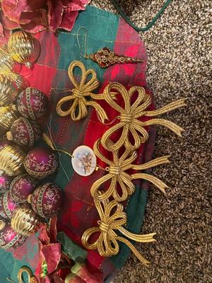 TRIM YOUR TREE THIS YEAR WITH PRETTY POINSETTIAS, MATCHING ORNAMENTS, RIBBON AND MORE!