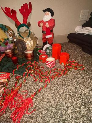 COWBOY SANTA SINGING “HAVE A HOLLY, JOLLY CHRISTMAS”, THANKSGIVING DECOR, CHRISTMAS DECOR, AND MORE
