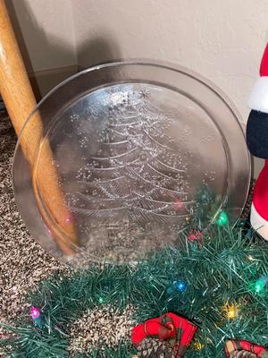 CHRISTMAS DECORATIONS, ALONG WITH THE BIGGEST CHAMPAGNE BOTTLE WE’VE EVER SEEN!