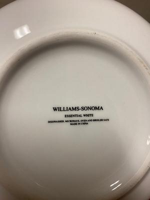 WILLIAMS- SONOMA BOWLS (TWO SIZES), DIP TRAY AND SHAKERS