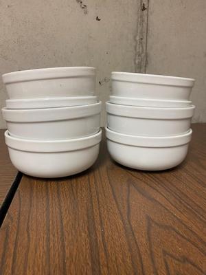 WILLIAMS- SONOMA BOWLS (TWO SIZES), DIP TRAY AND SHAKERS