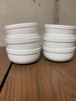 WILLIAMS- SONOMA BOWLS (TWO SIZES), DIP TRAY AND SHAKERS